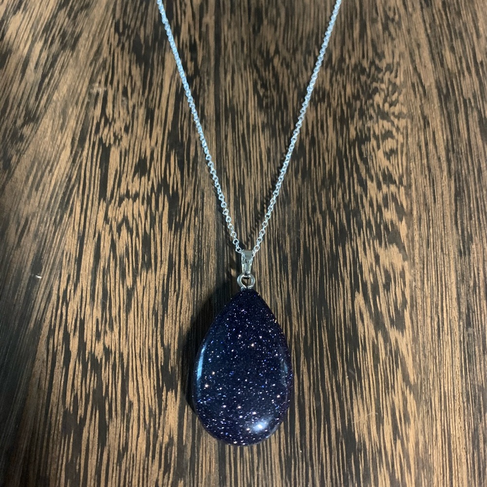 Blue Sandstone Necklace
